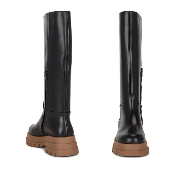 Alias Mae ◡̈ Donni Lug Sole Black Leather Boots - Picture 13 of 15